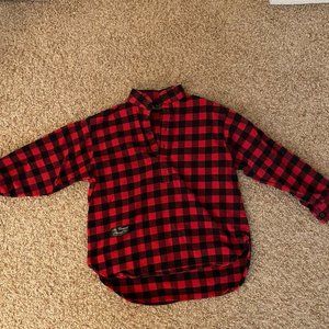 Vermont Flannel Company, Henley Flannel - Buffalo Plaid, Men's Extra Small
